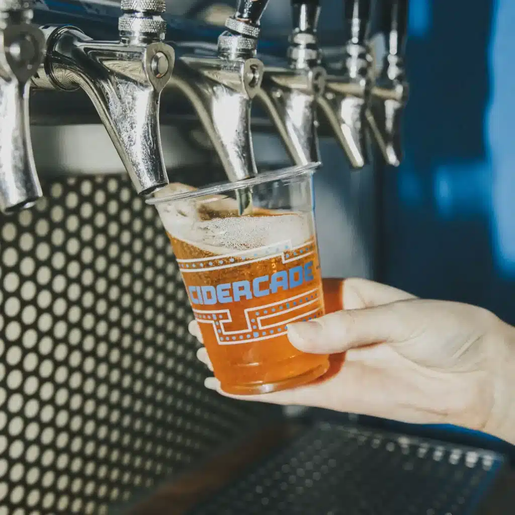 draft beer poured on tap